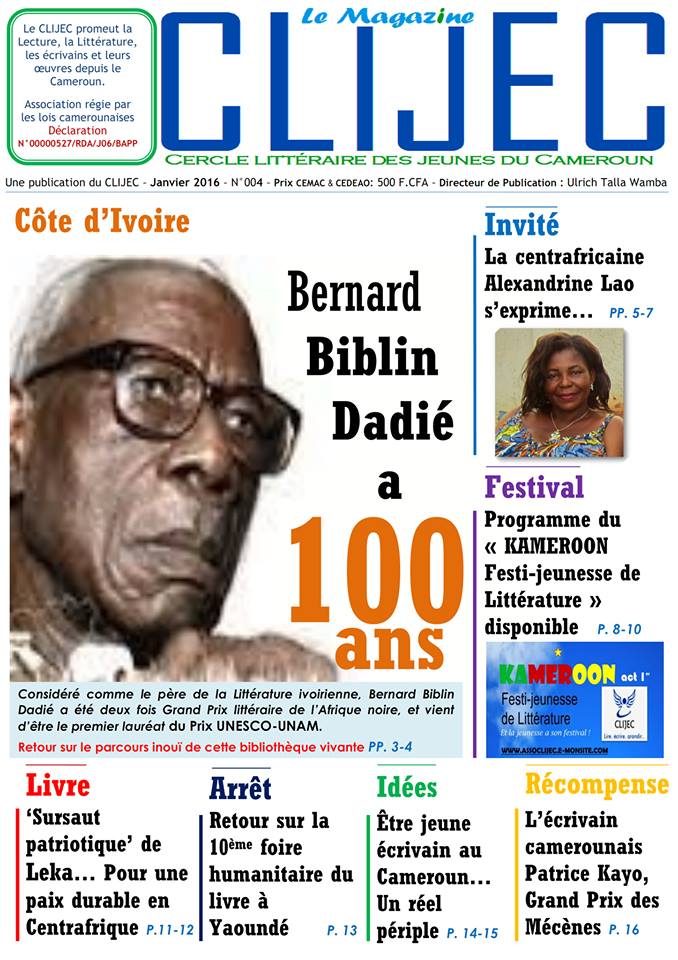 CLIJEC :: Bernard Dadié est Centenaire